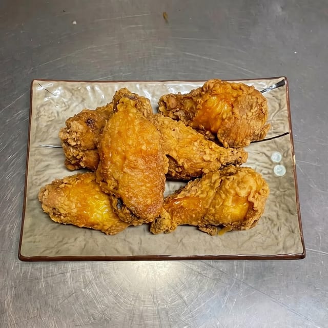 Chicken Wings with Honey Sauce.