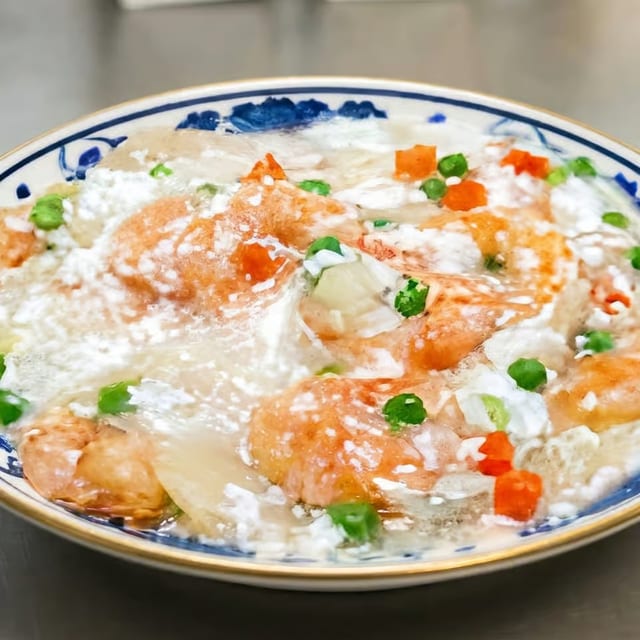 Shrimp with Lobster Sauce.
