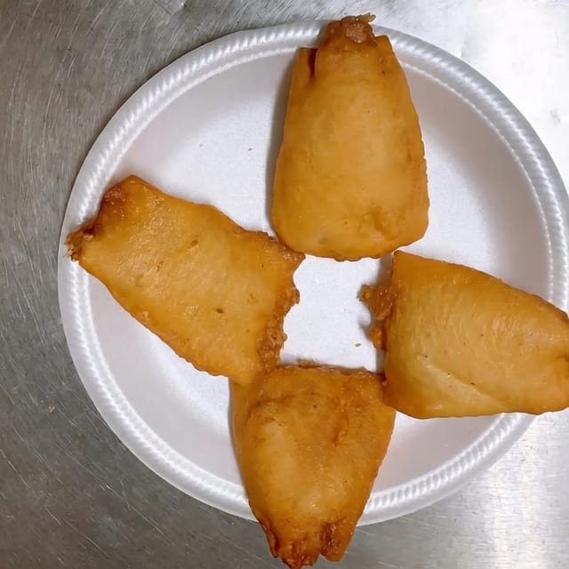 Fried Fantail Shrimp.