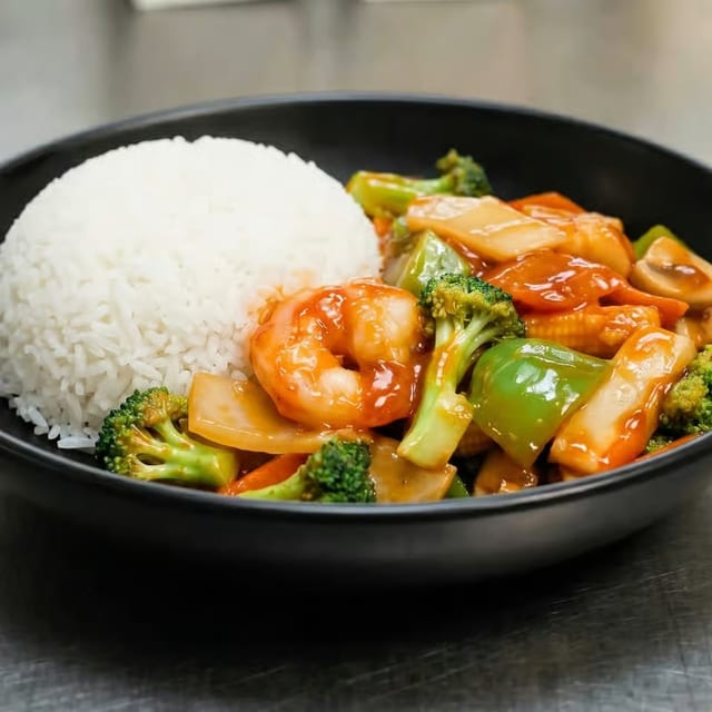 Shrimp in Hot Garlic Sauce.