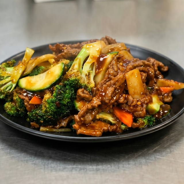 Beef with Mixed Veg.